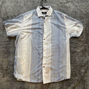 Mizumi Couhure Classic Fit Men Large Short Sleeve Button‎ Down